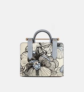 حقيبة يد صغيرة مزينة بنقشة أزهار