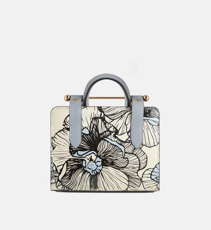 حقيبة يد صغيرة مزينة بنقشة أزهار