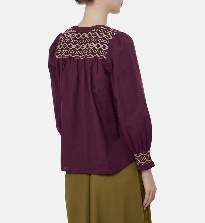 Ba and Sh Button Closure Long-sleeve Shirt, Model View