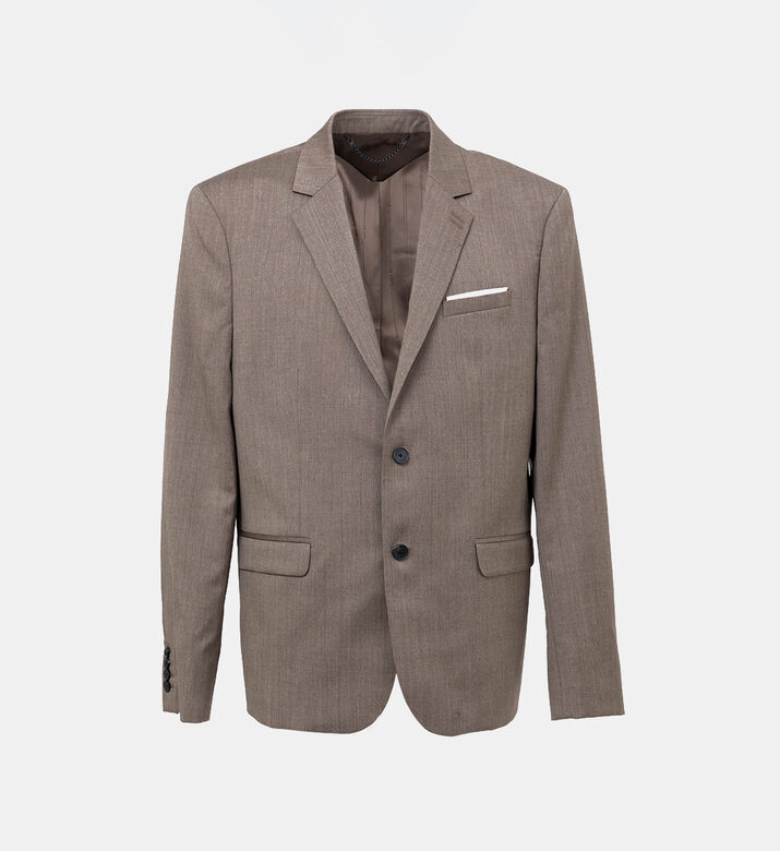 Wool Tailored-fit Suit Jacket