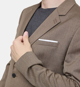 Wool Tailored-fit Suit Jacket
