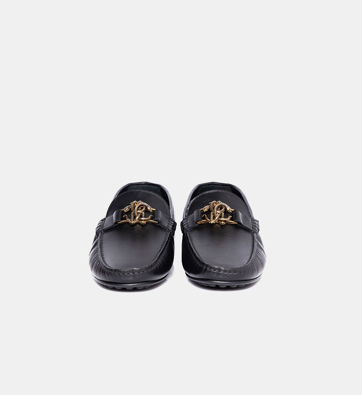 Leather Rc Logo Moccasins
