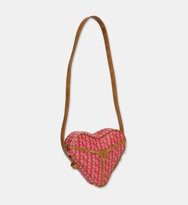 Manc Regina Monogram Heart-shaped Bag, Red, Packshot View