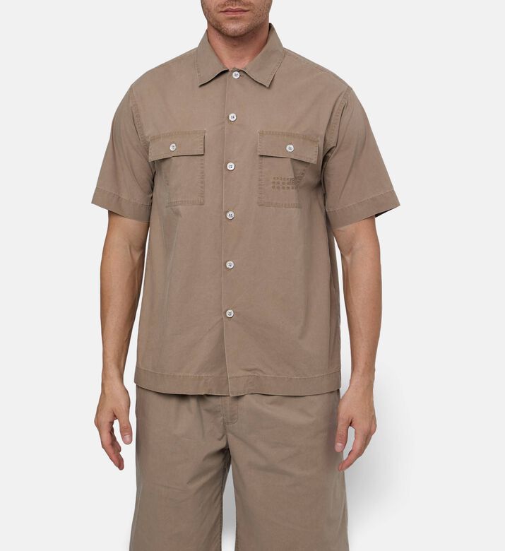 MM6 Flap Pockets Button Closure Shirt, Model View