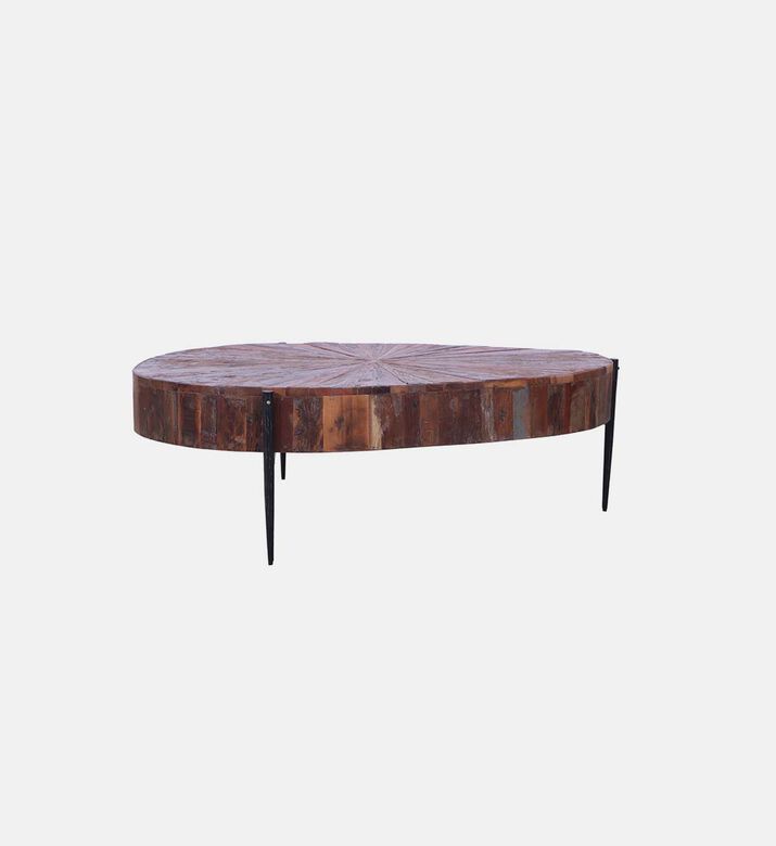 Sunburst Iron Coffee Table 124 X 81 X 41 Cm