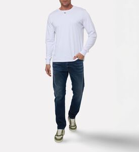 Diesel Elastic Waistband Slip Pockets Pants, Model View