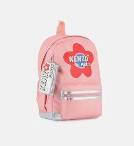 حقيبة ظهر قماشية بطباعة توضيحية