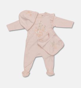 Kenzo Flutter-sleeve Pajama Beanie Bib Gift Box, Packshot View