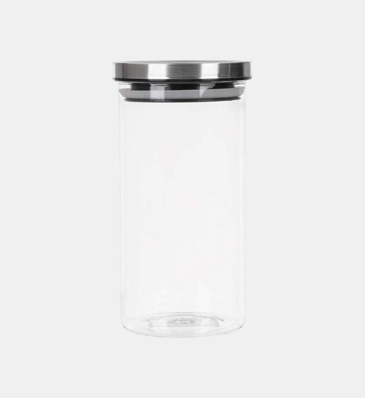 Glass Steel Lid Canister