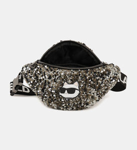 حقيبة خصر مزينة بترتر