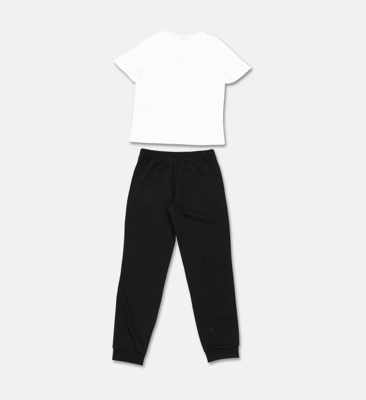 EA7 Cotton Regular-fit Tracksuit, Black, 10y, Packshot View