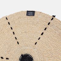 Round Seagrass Placemat With Contrasted Circle