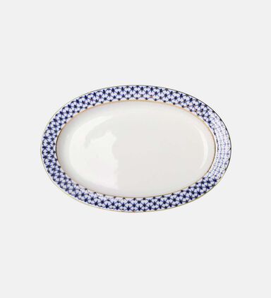 Cobalt Net Youth Oval Dish