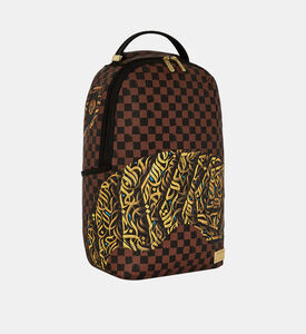 حقيبة ظهر بطبعة بسحاب أمامي