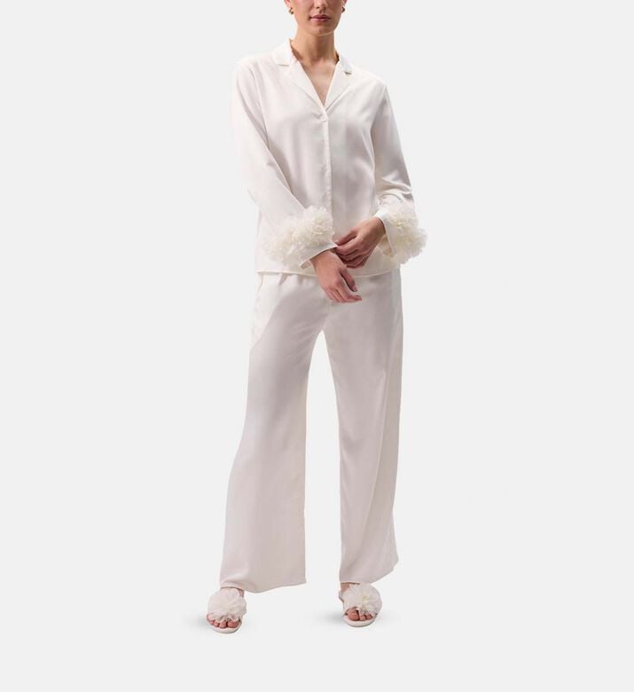 Rya Sweetie Buttoned Pajama Set, Model View