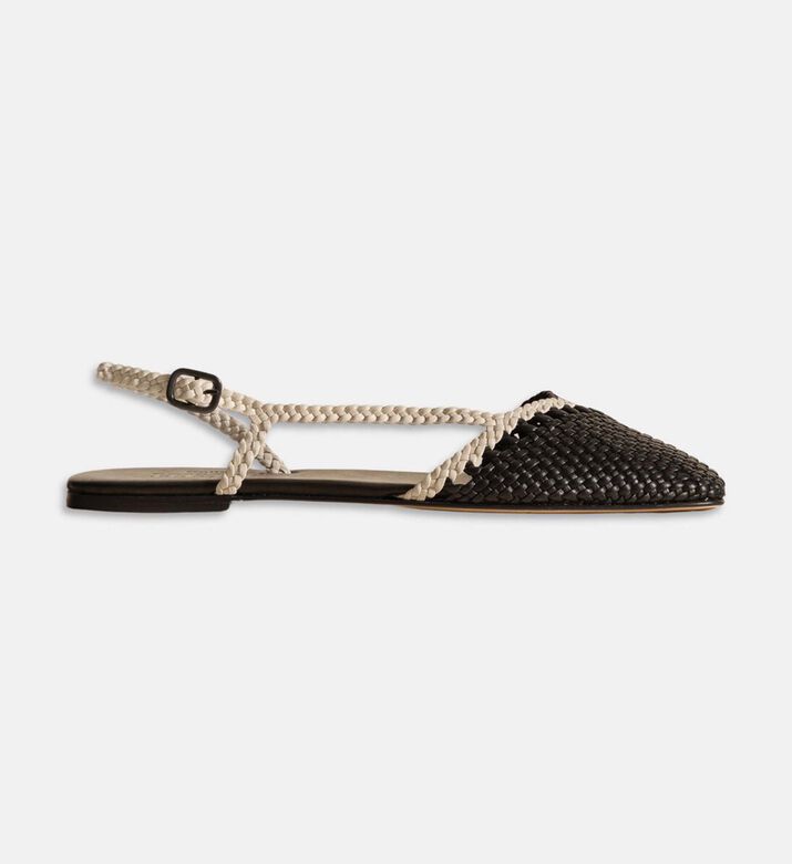 Hereu Asymmetrical Woven Sandals, Packshot View