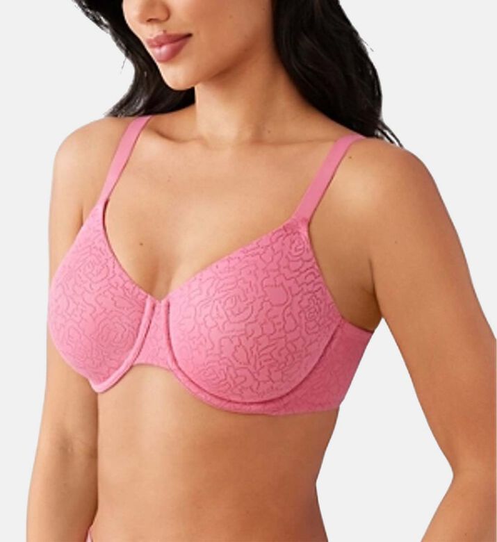 Rose-jacquard Full Coverage Underwire Bra