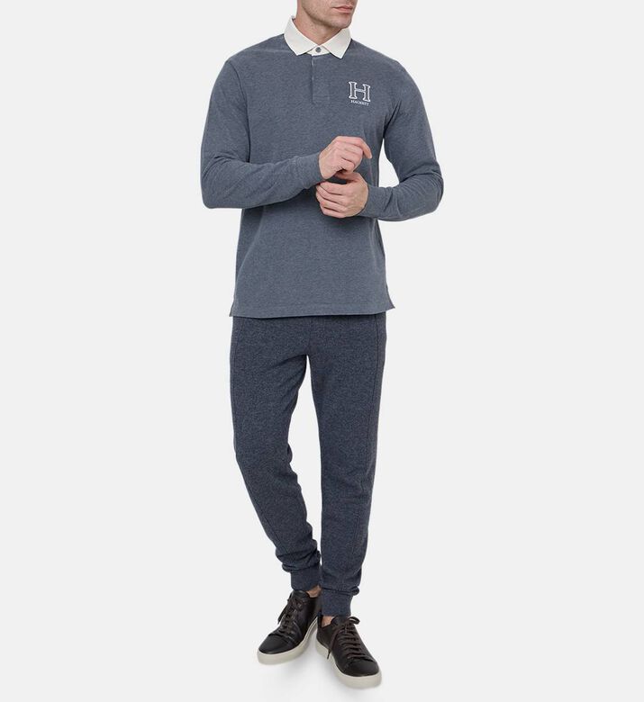 قميص بولو كلاسيكي بأكمام طويلة