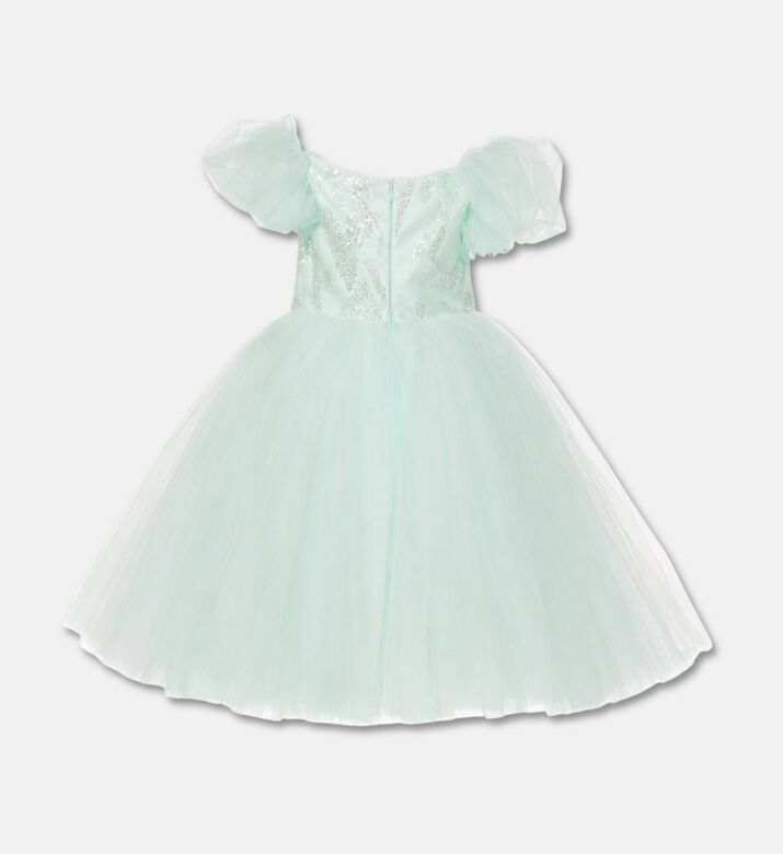 Lelyte Leaf-patterned Embroidery Dress, Packshot View