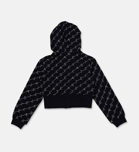 Stella McCartney Logo All-over-print Jersey Cardigan, Packshot View