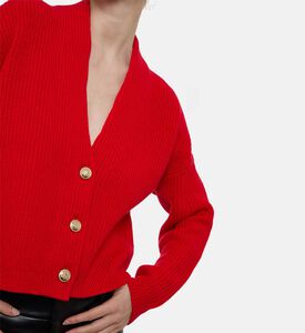 Alice and Olivia Button Closure V-neck Cardigan, Model View