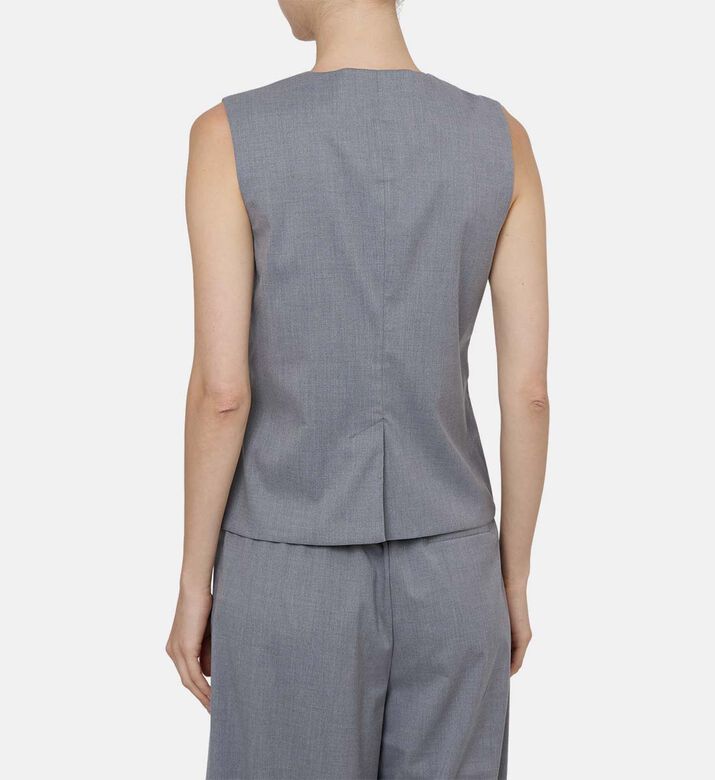 Saruma Button-front Vest