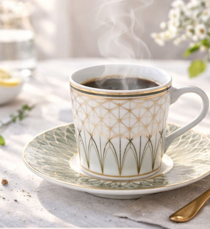 Spal Oliva Coffee Cup Saucer Set, Packshot View