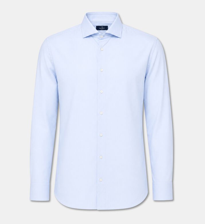 Hackett London Cotton Long-sleeve Classic Shirt, Blue, M-l, Packshot View