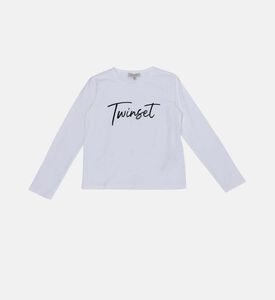 قميص فتاة لامعة طباعة الحروف