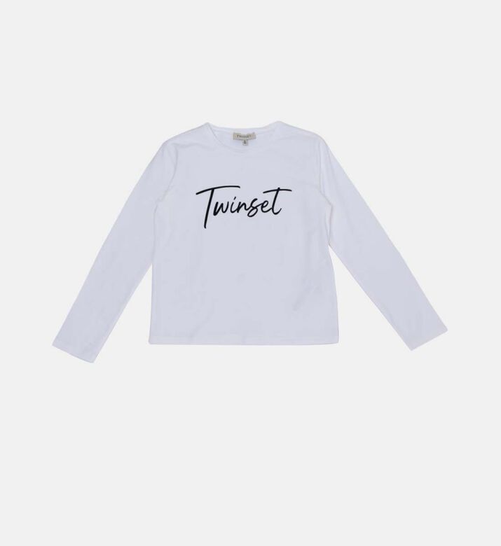 قميص فتاة لامعة طباعة الحروف