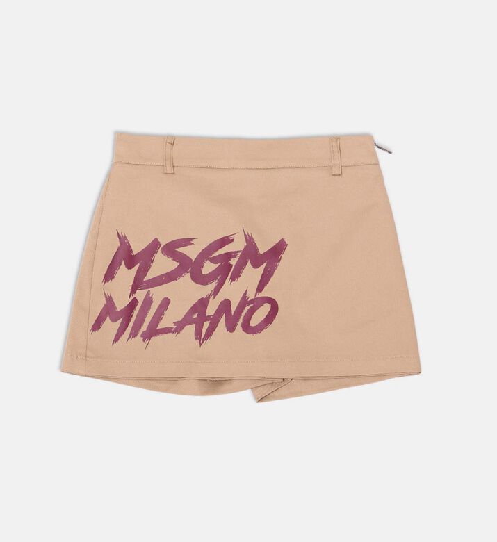 Logo-print Regular-fit Skort