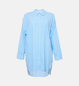 Side Vents Chest Pocket Sleepshirt