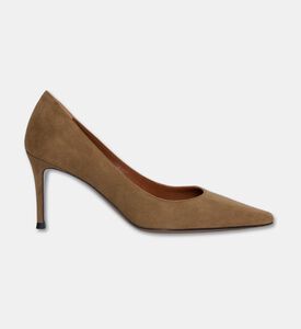 Roberto Festa Tirsasm Suede Pointed-toe Pumps, Brown, Eu-38.5, Packshot View