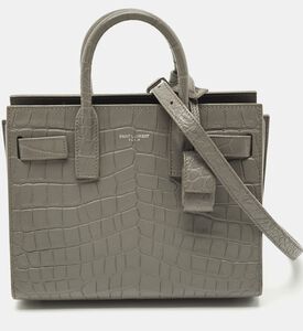 Yves Saint Laurent Saint Laurent Croc-embossed Leather Nano Classic Tote Bag, Packshot View