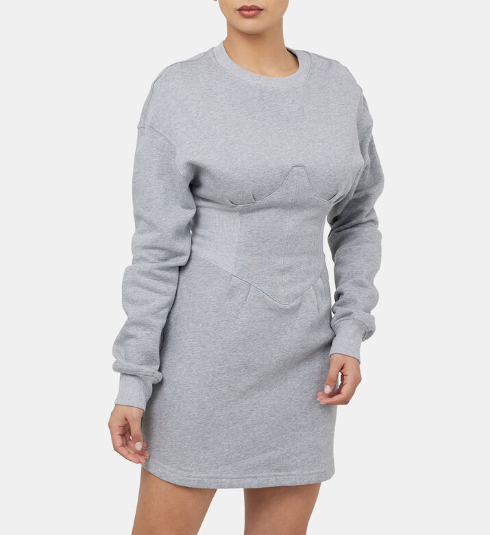 فستان سويت شيرت بنمط كورسيه