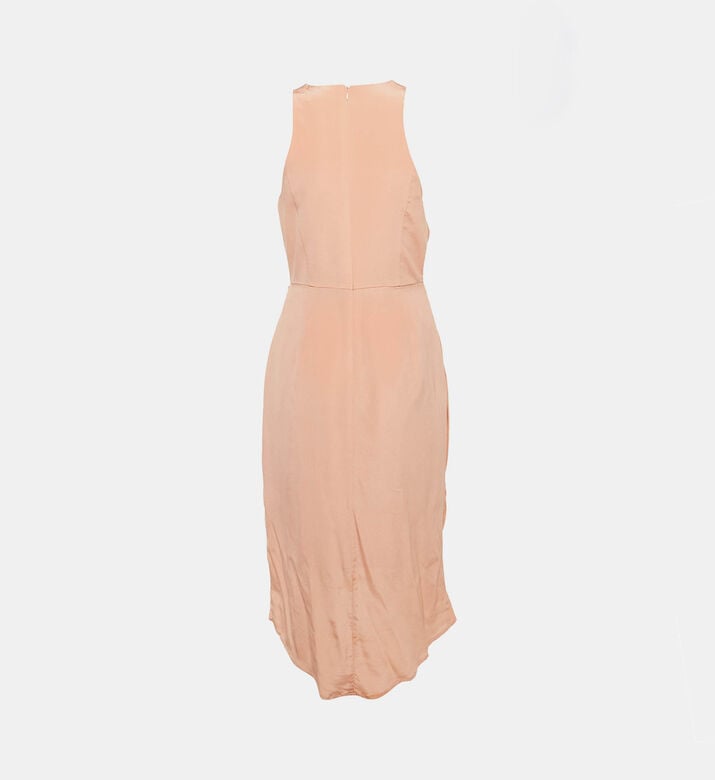 Zimmerman Silk Drape Detail Midi Dress, Packshot View Zimmerman Silk Drape Detail Midi Dress, Packshot View