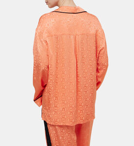 Jacquard Logo Pajama Shirt