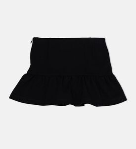 تنورة بخصر مطاطي وطبقات دانتيل مزينة بطبعة دب تيدي