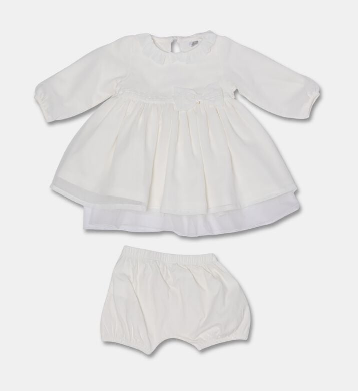 My First Collection Voile Bow-detail Baby Dress, Packshot View