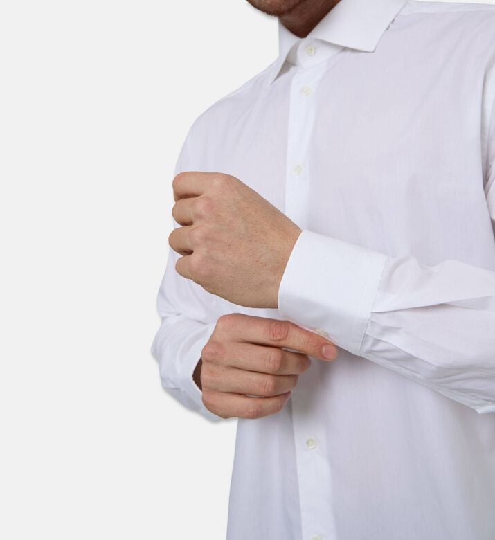 Corneliani Formal Spread-collar Cotton Shirt, Model View