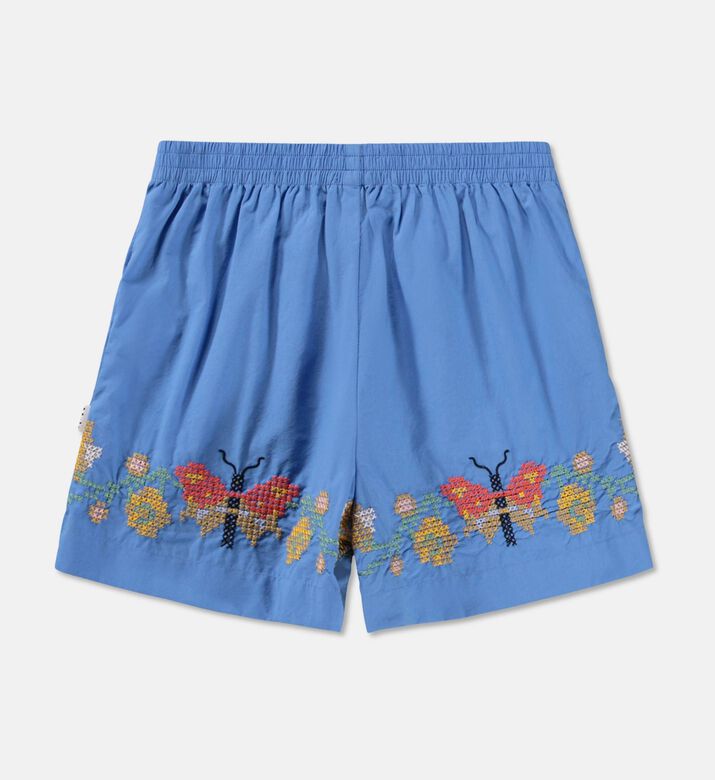 Molo Ally Cross-stitch Butterfly-embroidery Shorts, Packshot View