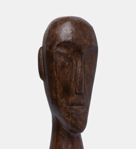 زخرفة خشب الرأس 12x11x38 سم