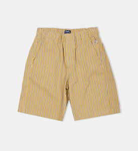 Striped Canvas Bermuda Shorts