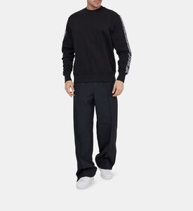 Logo-waistband Straight-leg Pants