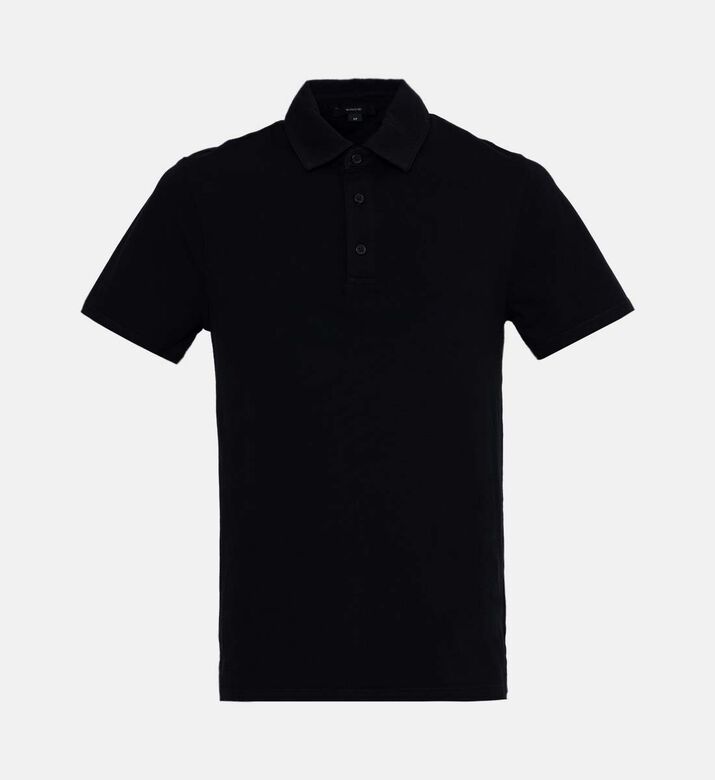Structured Collar Short-sleeve Polo Shirt
