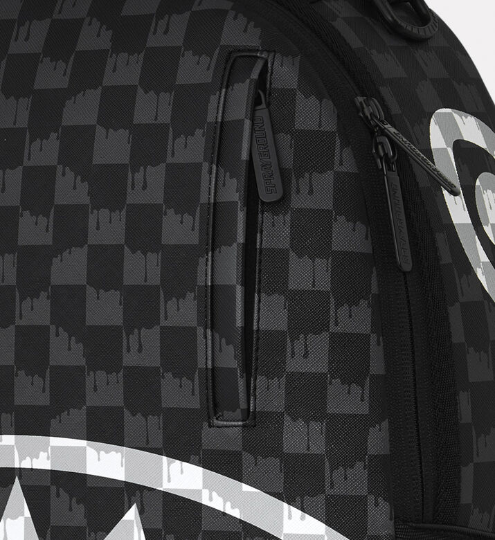 Sprayground Backpack Black White Drip, Packshot View