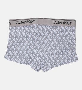 Calvin Klein Logo-print 3-pack Elastic Waistband Trunks, Blue, Xxl, Packshot View