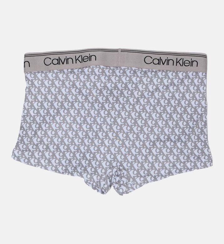Calvin Klein Logo-print 3-pack Elastic Waistband Trunks, Blue, Xxl, Packshot View