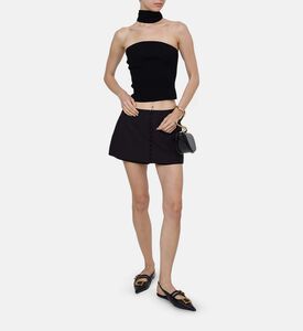 Knit Ribbed Regular-fit Tube Top