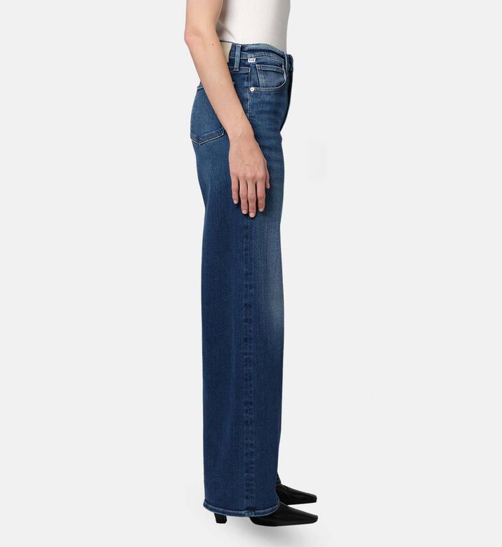Citizen of Humanity Button Closure Wide-leg Denim Pants, Model View